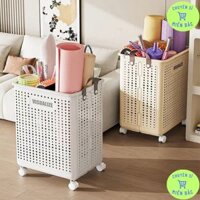 Giỏ Đựng Quần Áo -  Gấp Gọn Có Bánh Xe Di Chuyển Và Quai Xách ,Chất Liệu Nhựa ABS