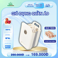 Giỏ Đựng Quần Áo Gấp Gọn Treo Tường Có Thể Gấp Gọn Chất Liệu Nhựa Dẻo PP Kèm Miếng Dán Tiện Lợi