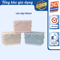 Giỏ đựng quần áo, giỏ đựng đồ chơi, giỏ đi sinh cho mẹ bằng nhựa nguyên sinh Hokori