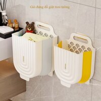 Giỏ Đựng Quần Áo Nhà Tắm ,Giỏ Giặt Treo Tường,Hộp Đựng Quần Áo Bằng Nhựa Có Thể Gập Lại