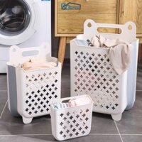 Giỏ đựng quần áo nhà tắm treo tường, giỏ đựng quần áo bẩn đồ giặt chất liệu nhựa