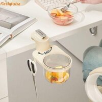 Giỏ đựng rác Mini FLASHPULSE, Hộp đựng rác mặt bàn xoay ổn định, bền bỉ Dễ dàng lắp đặt Cốc hút Giỏ đựng giấy thải nhựa dành cho sinh viên