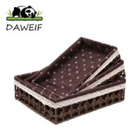 Giỏ đựng rơm DAWEIF Thùng đựng đồ dùng nhà bếp đa năng tự nhiên