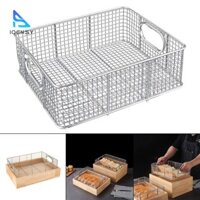Giỏ đựng thức ăn bằng dây để phục vụ các món Buffet, Giá đỡ hình chữ nhật cho khoai tây chiên và bánh mì