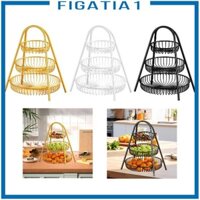 Giỏ đựng trái cây 3 tầng Khay đựng đồ để bàn Dung tích lớn có tay cầm Tiết kiệm không gian
