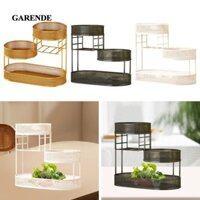 Giỏ đựng trái cây bằng sắt Garende, Giỏ đựng đồ để bàn, Tiết kiệm không gian Trang trí nhà nhiều tầng, Tổ chức lưu trữ giá đỡ rau củ