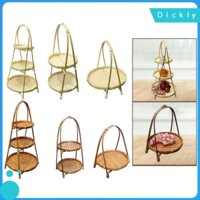 Giỏ đựng trái cây bằng tre mộc mạc Khay phục vụ tre cho quán cà phê nhà bếp