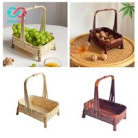 Giỏ đựng trái cây dệt tay Hộp đựng bánh quy ăn nhẹ cho nhà bếp Cafe tại nhà