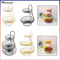 Giỏ đựng trái cây hiện đại 2 tầng / 3 tầng Giá đỡ bánh mì Mặt bàn sắp xếp