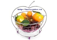 GIỎ ĐỰNG TRÁI CÂY INOX HÌNH QUẢ TÁO