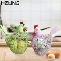 Giỏ đựng trứng HZLING, Đồ trang trí nhà bếp Đồ thủ công gia đình Hộp đựng trứng, Hộp đựng trứng hình gà mái sáng tạo