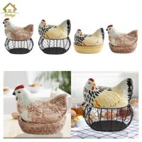 Giỏ đựng trứng thiết kế gà Bothyi Hộp đựng trứng cho trái cây mặt bàn