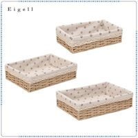 Giỏ Đựng Tủ Dệt Tay Hộp Đựng Cà Phê Trái Cây Bữa Trưa