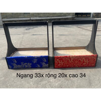 Giỏ gỗ gấm làm lẵng quà-giỏ quà tết