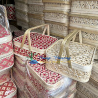Giỏ gói quà tết mây tre 18
