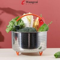 Giỏ hấp WANCGAI có tay cầm silicon 2023 Phụ kiện nồi chống bỏng bằng thép không gỉ Công suất lớn Nồi hấp cơm điện