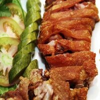 Giò Heo Muối Chiên Giòn (Chế biến từ bắp giò heo 1,8kg - 1,9kg rút xương cắt khúc chiên giòn)