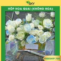 Giỏ Hoa - Giỏ Đựng Quà - Giỏ  Quai Xách Bằng mica - Hộp Trong Suốt Cắm Hoa