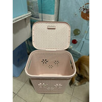 giỏ hoa lớn ,giỏ đựng đồ có nắp ,sọt đựng quần áo có nắp ,sọt nhựa