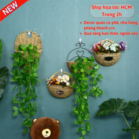 Giỏ Hoa Mây Treo Tường MCM Home - Chất Liệu Tự Nhiên, Trang Trí Đa Dạng cho Không Gian Sống