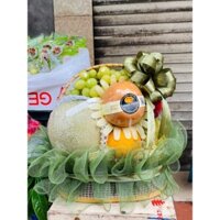 Giỏ hoa quả, giỏ trái cây cao cấp có dưa lưới