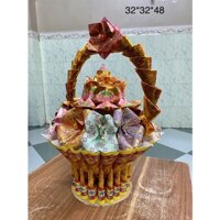 Giỏ Hoa Sen Giấy Cúng