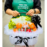 Giỏ hoa trái cây Nhập khẩu viếng đám tang rẻ (Hoả tốc)