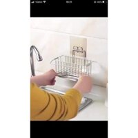 GIỎ INOX ĐỰNG MIẾNG RỬA BÁT