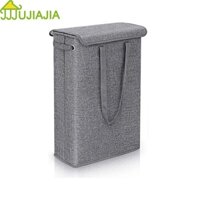 Giỏ JUJIAJIA vải lanh chống thấm nước đựng quần áo bẩn gấp gọn được có vỏ bọc tiện lợi sọt đựng quần áo sọt đựng quần áo bẩn Túi Vải Đựng Quần Áo Khung Thép