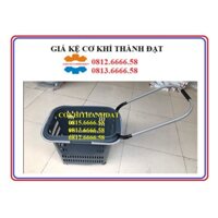 Giỏ kéo siêu thị tay ngả - Giỏ kéo trong siêu thị- Giỏ kéo đi siêu thi