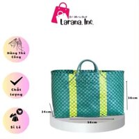 Giỏ Làn Đan Dây Nhựa Loại 15 Dây, Giỏ Đựng Đồ Thủ Công, Siêu To