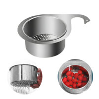 Giỏ lọc rác inox cài vòi nước hình cổ ngỗng cao cấp ngăn tắc bồn rửa