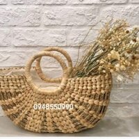 GIỎ LỤC BÌNH BÁN NGUYỆT HANDMADE