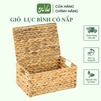 Giỏ lục bình đa năng có nắp đựng đồ - Storage basket - có sẵn 3 kích thước