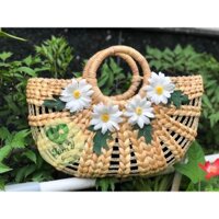 GIỎ LỤC BÌNH HOA CÚC TRẮNG