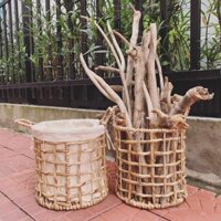 Giỏ lục bình tiện dụng, giỏ đựng đồ đa năng - ảnh thật