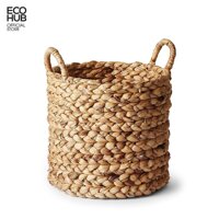 Giỏ lục bình tròn trồng cây  Decor  Đựng đồ Có tay cầm, 4 Khích thước  EH038 - D25xH20cm