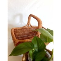 Giỏ Mây Có Tay Cầm Đựng Đồ, Trang Trí Nhà Cửa, Decor Resort, Homestay, Phụ Kiện Chụp Hình,  ..