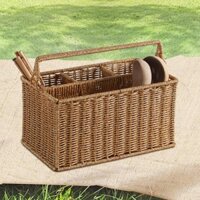 Giỏ mây giả Khay trang điểm phòng tắm mây cho phòng ngủ Nhà bếp gia đình