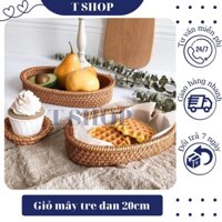 Giỏ mây tre đan siêu xinh 20 cm