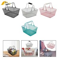 Giỏ mua sắm Kim loại tiện lợi Di động đa chức năng cho cửa hàng bán lẻ Cửa hàng tại nhà Siêu thị Tạp hóa