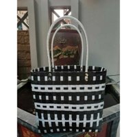 giỏ nhựa đan đi chợ, đi chơi, đi biển được làm từ dây nhựa mềm cao cấp