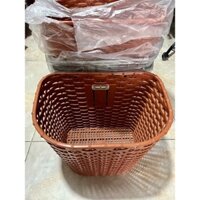 Giỏ nhựa giả mây xe đạp, lắp cho xe đạp Mini