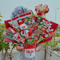 Giỏ quà bánh kẹo tặng Noel - Set làm giỏ