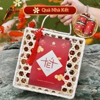 Giỏ Quà Biếu Tết Hạt Dinh Dưỡng Hoa Quả Sấy Dành Tặng Người Thân Yêu Dịp Tết 2025
