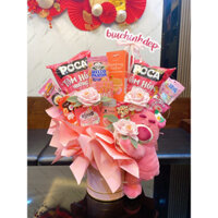 Giỏ quà sinh nhật - Giỏ quà bánh kẹo - Giỏ quà gấu dâu