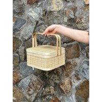 Giỏ quà tặng, giỏ tre đựng đồ đa năng,giỏ đựng bánh trung thu,giỏ quà tết,hộp quà vuông,hộp đựng bánh,giỏ trre,mây,sọt