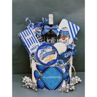 GIỎ QUÀ TẾT ĐẲNG CẤP, SANG TRỌNG - RẺ GIẬT MÌNH - MẪU GIỎ XANH 01