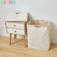Giỏ quần áo bẩn MAOMEI Hamper gấp nếp phong cách Nhật Bản cho phòng tắm