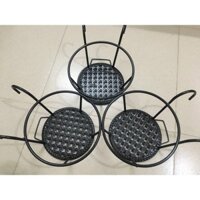 Giỏ Sắt Treo Chậu Cây, Kệ Để Chậu Hoa Cây Cảnh Có Móc Treo Ngoài Ban Công Tiện Lợi - Hàng Loại 1 - Chính Hãng MINIIN - Đen - Combo 5 Chiếc